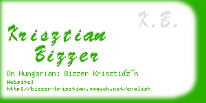 krisztian bizzer business card